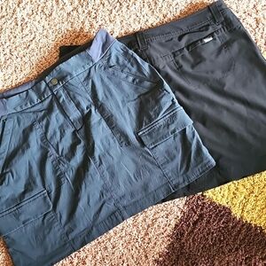 Eddie BAUER Adventurer ATHLETA Trekkie Golf  2 Skort Bundle Size 16- XL